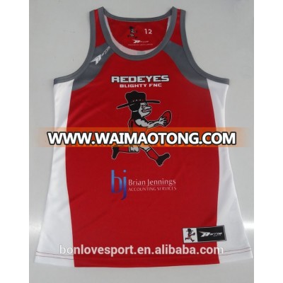 China Professional OEM Sublimation running singlets gym vest,gym singlets