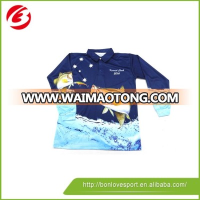 Professional sublimation custom wholesale fishing jersey,fishing shirts